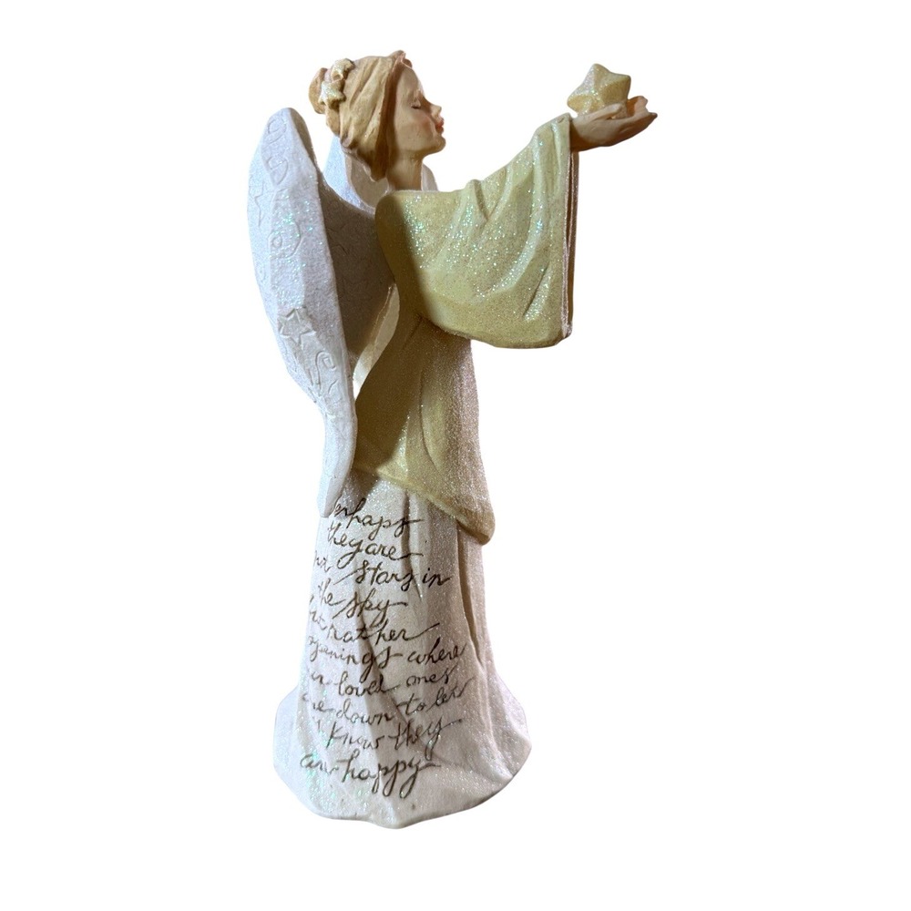 Enesco Foundations Angel Figurine Ivory Excellent Eskimo Legend 109287